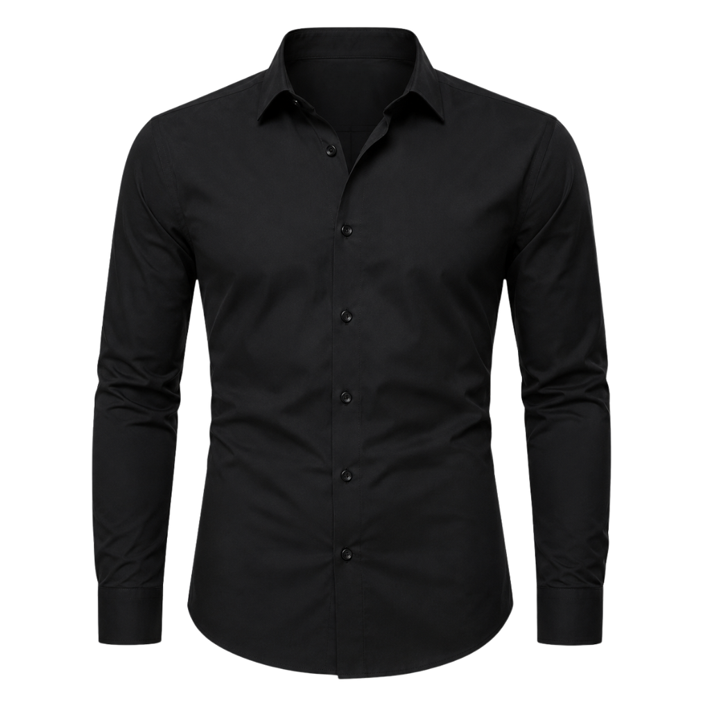 Black Tailored Cotton Shirt | Jully Sttenphord