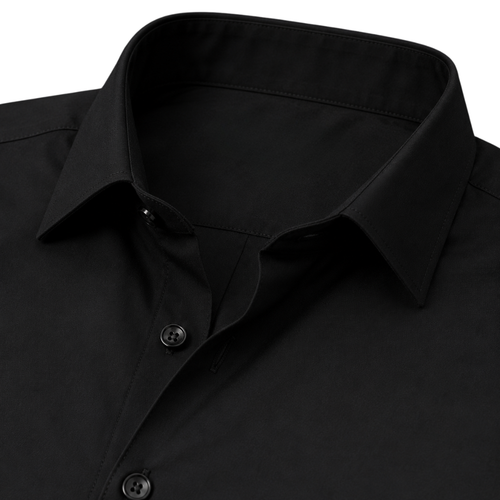 Black Tailored Cotton Shirt | Jully Sttenphord