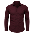 Burgundy Tailored Cotton Shirt | Jully Sttenphord