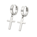 Stainless Steel Cross Drop Earrings | Jully Sttenphord
